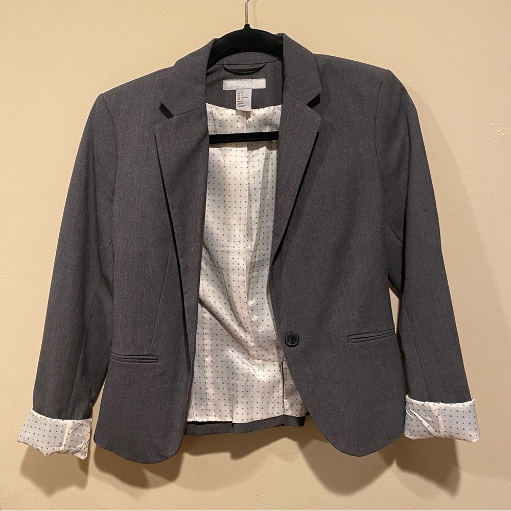 Grey H&M Blazer Size 6
